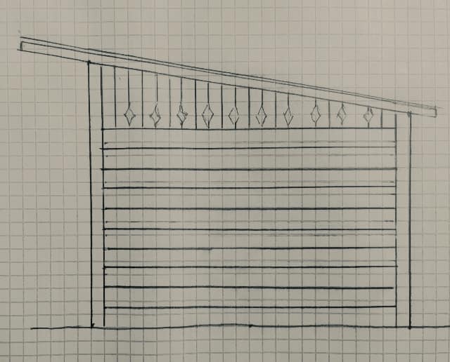 DIY 12'x12' enclosed predator proof stall with split stable door and 16'x16' metal roof